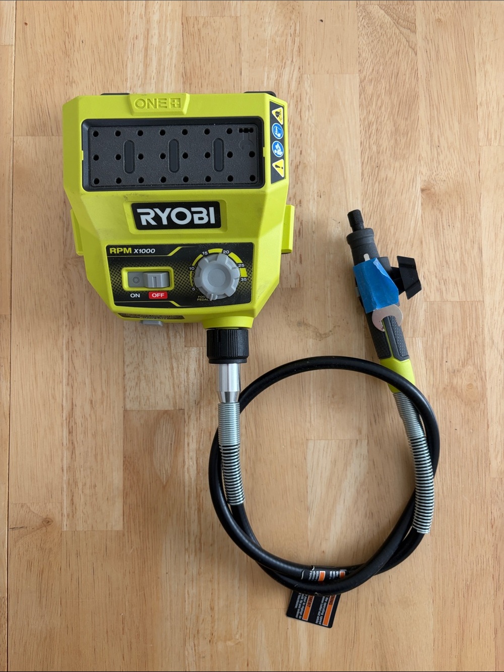 RYOBI Lime Green Variable Speed Rotary Tool